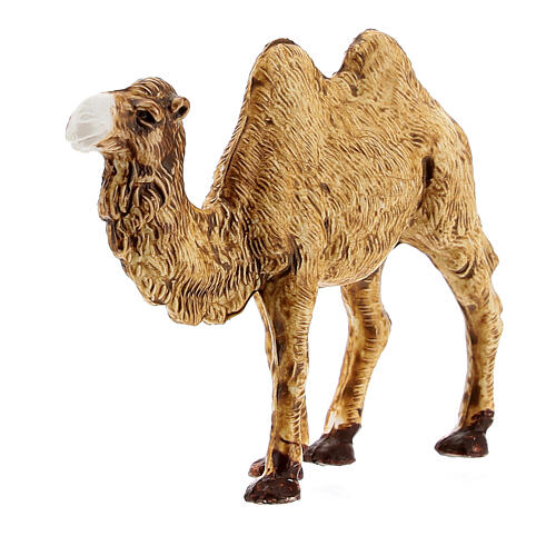 Camelo de pé em plástico para presépio com figuras média de 4 cm de altura 2
