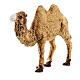 Camelo de pé em plástico para presépio com figuras média de 4 cm de altura s2