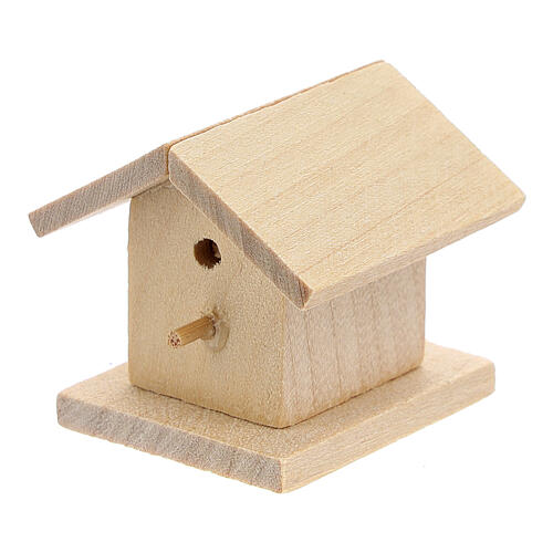 Vogelhaus aus Holz für Krippe von 8-10 cm 2
