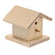 Casa para aves de madeira para presépio com figuras média de 8-10 cm de altura s3