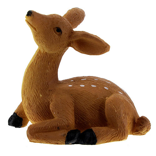 Deer figurine, DIY nativity 10 cm 2