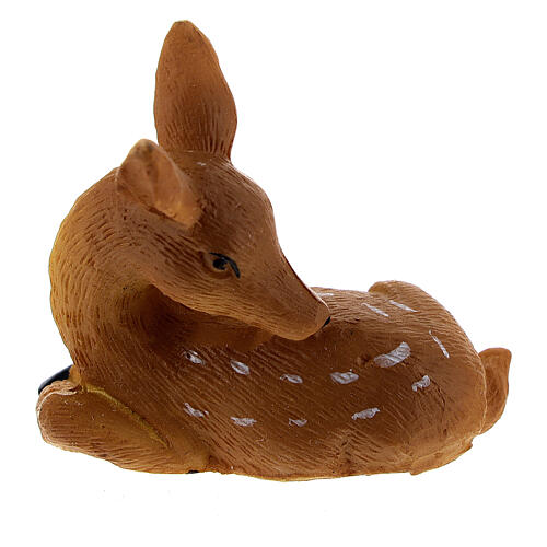 Deer figurine, DIY nativity 10 cm 5