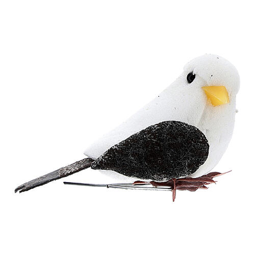 Pássaro em miniatura 2,5 cm para presépio com figuras altura média 8 cm 1