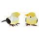 Colored bird figurines, DIY nativity 8 cm s2
