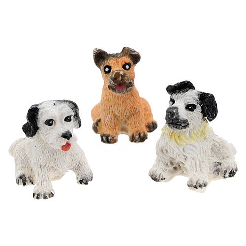 Chiens 10 pcs bricolage crèche 8-10 cm 3