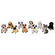 Chiens 10 pcs bricolage crèche 8-10 cm s1