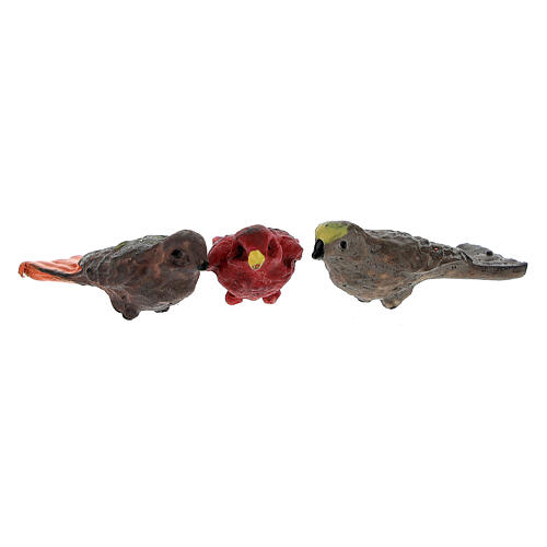 Bird figurines 12 pcs set, real height 2 cm nativity 4-8 cm 5