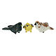 Bird figurines 12 pcs set, real height 2 cm nativity 4-8 cm s4