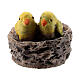 Nest with birds for Nativity Scene with 8-10 cm figurines s1