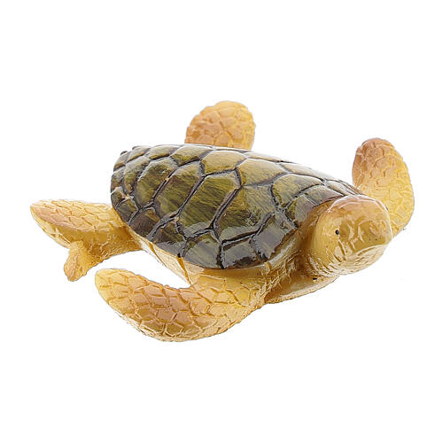 Tortuga marina belén resina 8-10 cm 2