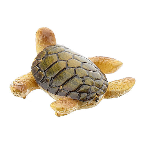Tartaruga marina presepe resina 8-10 cm 3