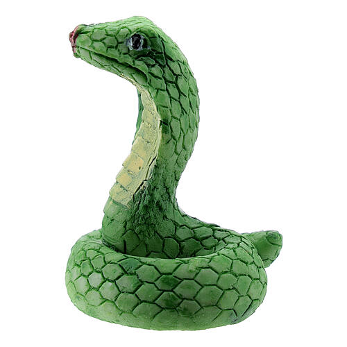 Cobra em miniatura 4 cm para presépio com figuras altura média 10-14 cm 2