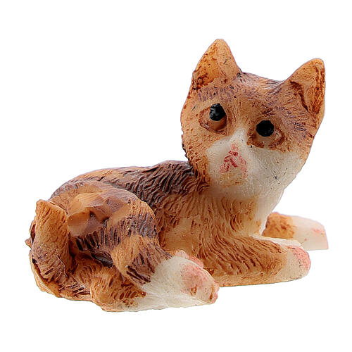 Resin cat 3 cm for Nativity Scene with 12 cm figurines 2