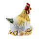 Gallina resina presepe 8-10 cm s1