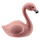 Flamingo cor-de-rosa em miniatura resina 4 cm para presépio com figuras altura média 10-12 cm s2