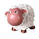 4 cm hohes weißes Schaf fűr Weihnachtskrippe, Kinderlinie, 8 cm s2