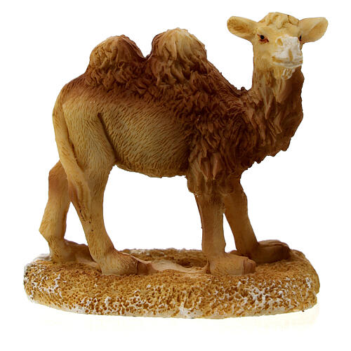 Camelo em miniatura resina 5 cm para presépio com figuras altura média 6 cm 1