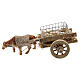 Ox cart with lambs DIY Nativity scene 6-8 cm s1