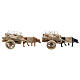 Ox cart with lambs for DIY nativity 6-8 cm s5