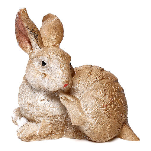 Rabbit resin figurine for 12-16 cm nativity DIY assorted 1