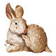 Rabbit resin figurine for 12-16 cm nativity DIY assorted s1