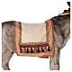 Esel mit Sattel aus Harz für Krippe, 100 cm s5