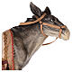 Donkey with saddle in resin for Nativity scene 100 cm s2