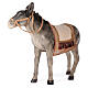 Donkey with saddle in resin for Nativity scene 100 cm s4