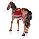 Pferd mit Sattel aus Harz für Krippe, 100 cm s7