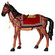 Cavalo com sela resina para presépio com figuras de altura média 100 cm s1