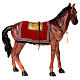 Cavalo com sela resina para presépio com figuras de altura média 100 cm s6