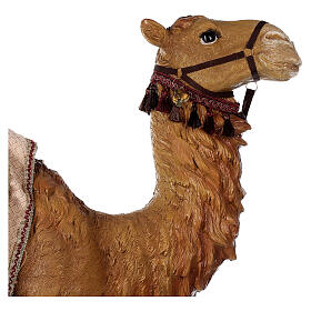 Camel with saddle resin for Nativity scene 100 cm