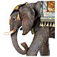 Elefante com sela resina para presépio com figuras de altura média 80 cm s2