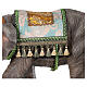 Elefant aus Harz mit Sattel für Krippe, 60 cm s5
