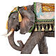 Elefante com sela resina para presépio com figuras de altura média 60 cm s2