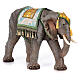 Elephant figurine in resin 60 cm nativity with saddle s6