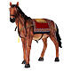 Cavalo com sela resina para presépio com figuras de altura média 80 cm s3