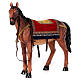 Pferd mit Sattel aus Harz für Krippe, 60 cm s3