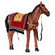Pferd mit Sattel aus Harz für Krippe, 60 cm s5