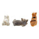 Cat figurines in resin for nativity 8-10 cm assorted models s5