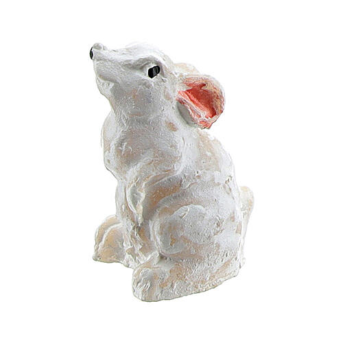 Rabbit figurines in resin for nativity 8-10 cm assorted models 3