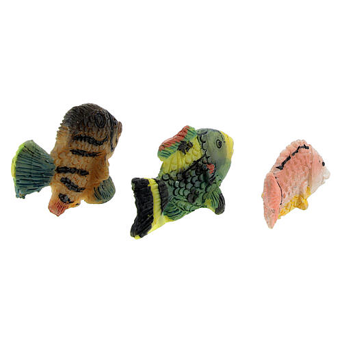 Fish nativity figurines for 8-10-12 cm resin assorted models 4