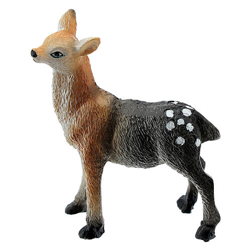 Fawn for 8-10 cm nativity in resin, assorted models 1