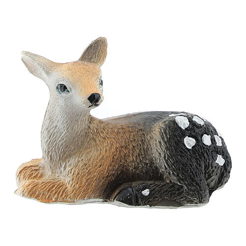 Fawn for 8-10 cm nativity in resin, assorted models 3