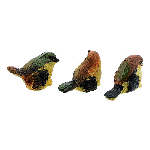 Oiseau crèche 8-10-12 cm résine différents modèles 5