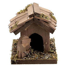 Cuccia legno per cane 10x5x10 presepe 12 cm