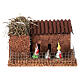 Henhouse with chickens 10x15x10 cm for Nativity Scene with 10-12 cm characters s1