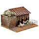 Duck house figurine animated for 10-12 cm nativity 10x15x10 cm s3