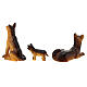 German shepherds, set of 3, for Nativity Scene with 8-10 cm characters s3