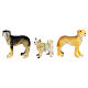 Dogs, set of 3, different models, for Nativity Scene with 8-10 cm characters s1